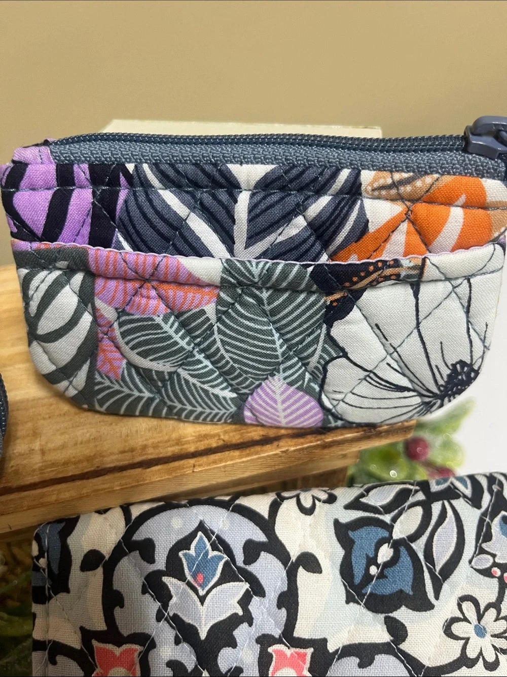 Bundle Vera Bradley mini wallet, luggage tag,small coin purse & travel wallet